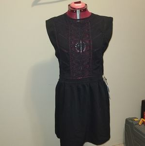 Black knee length dress